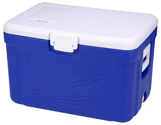 HIELERA CUADRADA AZUL DE 60 LITROS