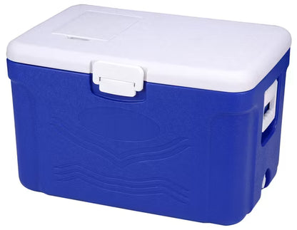 HIELERA CUADRADA AZUL DE 60 LITROS