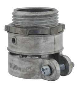 CONECTOR RECTO PARA CORAZA GALVANIZADO BX 1 1/4 PLG