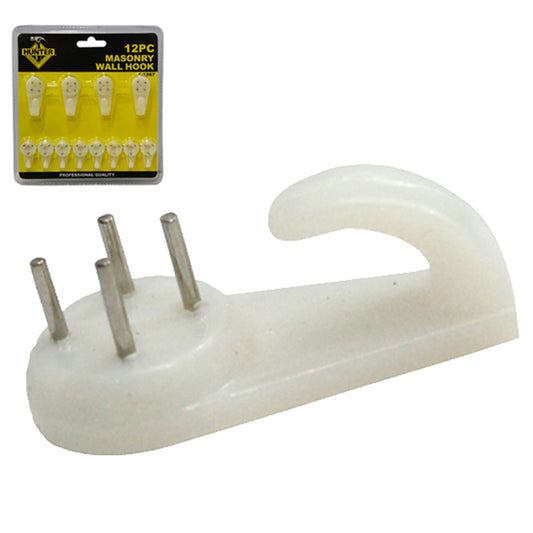 GANCHOS PARA PAREDES DE CONCRETO DE 12PZAS HUNTER F-1267