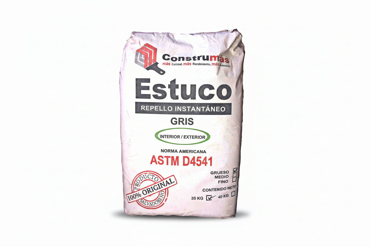 ESTUCO GRIS GRUESO 35 KG CONSTRUMAS PT-0009