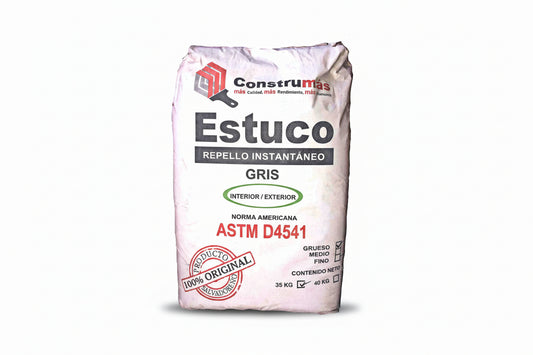 ESTUCO GRIS GRUESO 35 KG CONSTRUMAS PT-0009