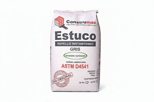 ESTUCO GRIS MEDIO 35 KG CONSTRUMAS PT-0004