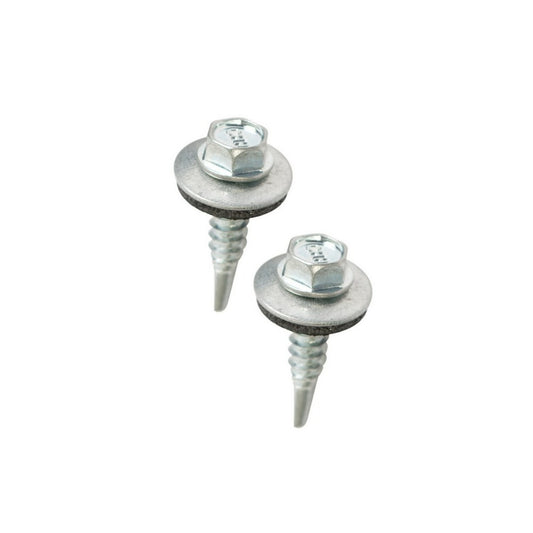 TORNILLO PUNTA BROCA CABEZA HEXAGONAL CON ARANDELA #14X1 1/2 PLG FIERO 44408