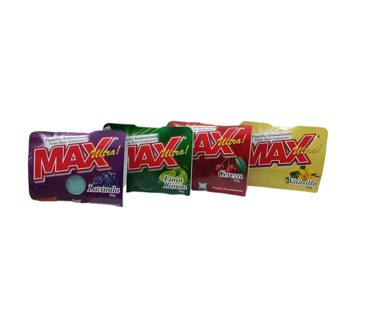 PASTILLA PARA BAÑOS VARIEDAD DE AROMAS MAX ULTRA