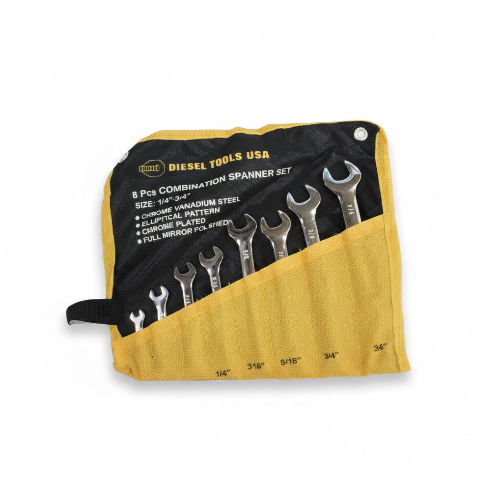 LLAVE 8PCS 1/4-3/4PLG CARPETA CRV-8-1/4-3/4