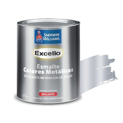1/4 EXCELLO ESMALTE PLATEADO METALICO B4SSA2-1/4 SHERWIN