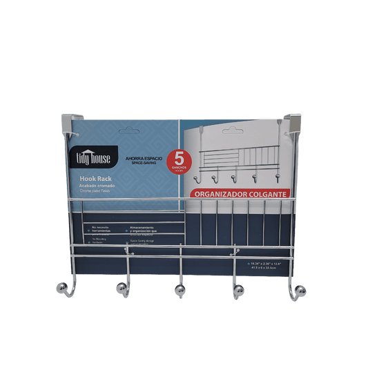 ORGANIZADOR COLGANTE CON 5 GANCHOS TIDY HOUSE