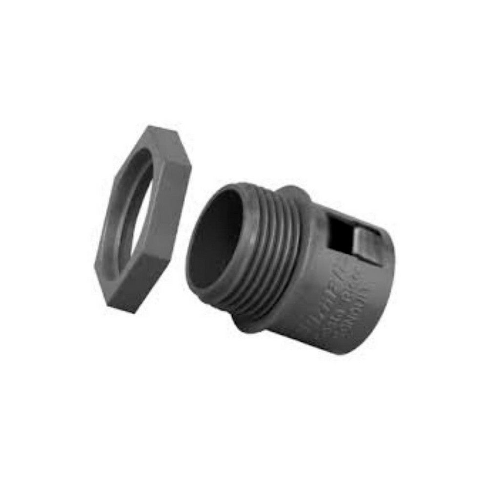 CONECTOR PVC  PARA TECNODUCTO COLOR GRIS DE  1 PLG