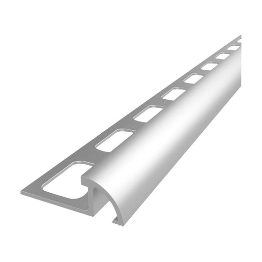 MOLDURA ALUMINIO P/CERAMICA 12MM PLATA MATE 2.44 METROS