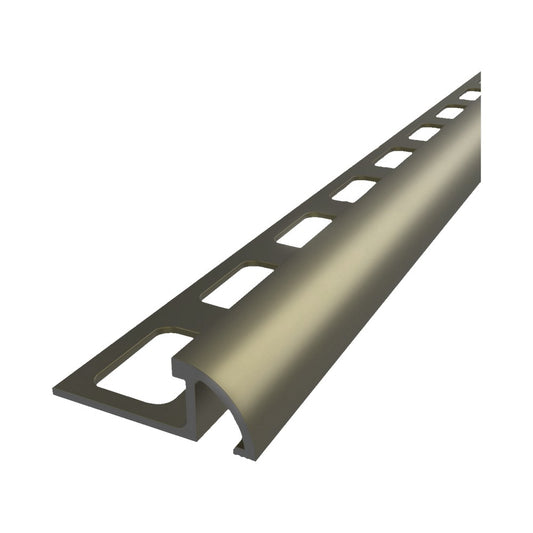 MOLDURA ALUMINIO P/CERAMICA 12MM TITANIO 2.44 METRO