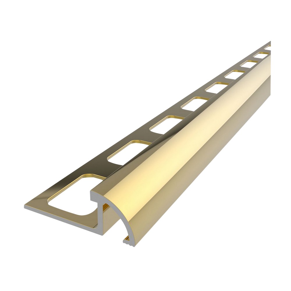 MOLDURA ALUMINIO P/CERAMICA 12MM DORADO BRILLANTE 2.44 METRO