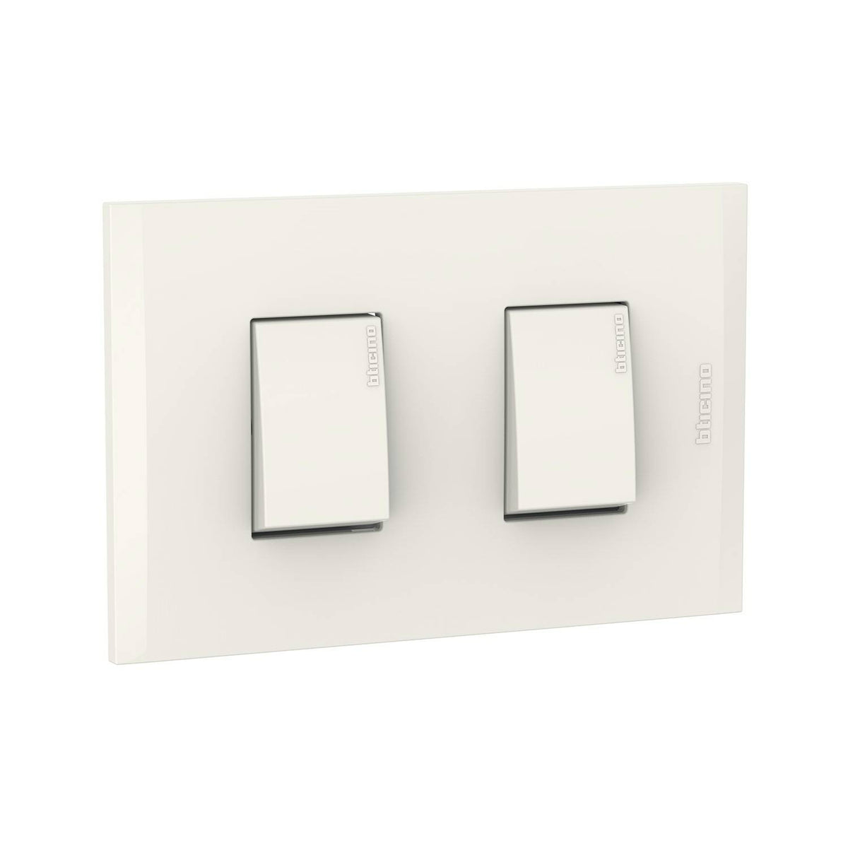 PLACA INCORP  BTICINO 2 SWICH MARFIL  AF2201EM