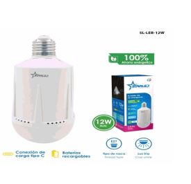 FOCO LED DE EMERGENCIA 12W INCLUYE BATERIA STARLED SL-LEB-12W
