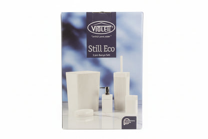 SET DE BAÑO DE 5 PIEZAS COLOR BLANCO  0176