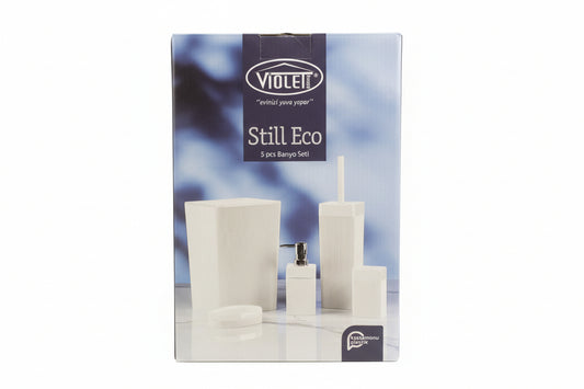 SET DE BAÑO DE 5 PIEZAS COLOR BLANCO  0176