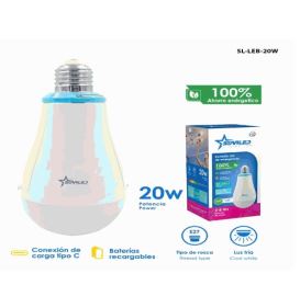 FOCO LED DE EMERGENCIA TIPO GARRAFON 15W STARLED SL-LREB-15W-GN
