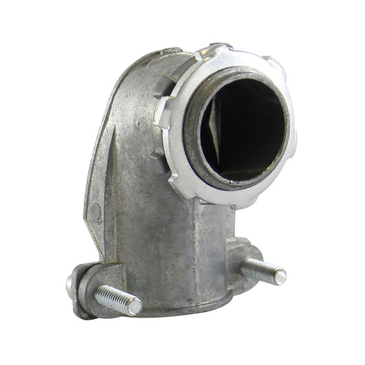 CONECTOR CURVO PARA CORAZA GALVANIZADA BX 1