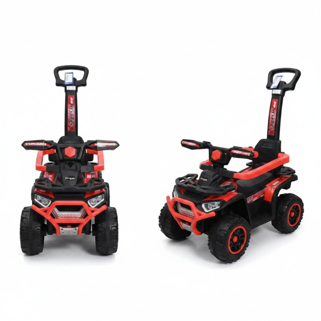 CARRITO PARA NIÑO ROJO/NEGRO CON GUIA DRT-564-RED