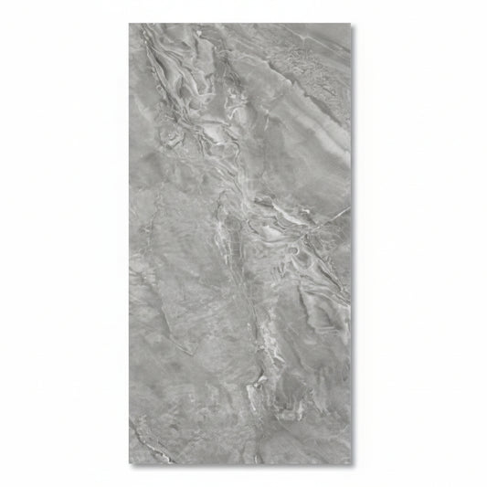 PORCELANATO ALASKA GRIS ACABADO BRILLANTE 60X120CM 1353