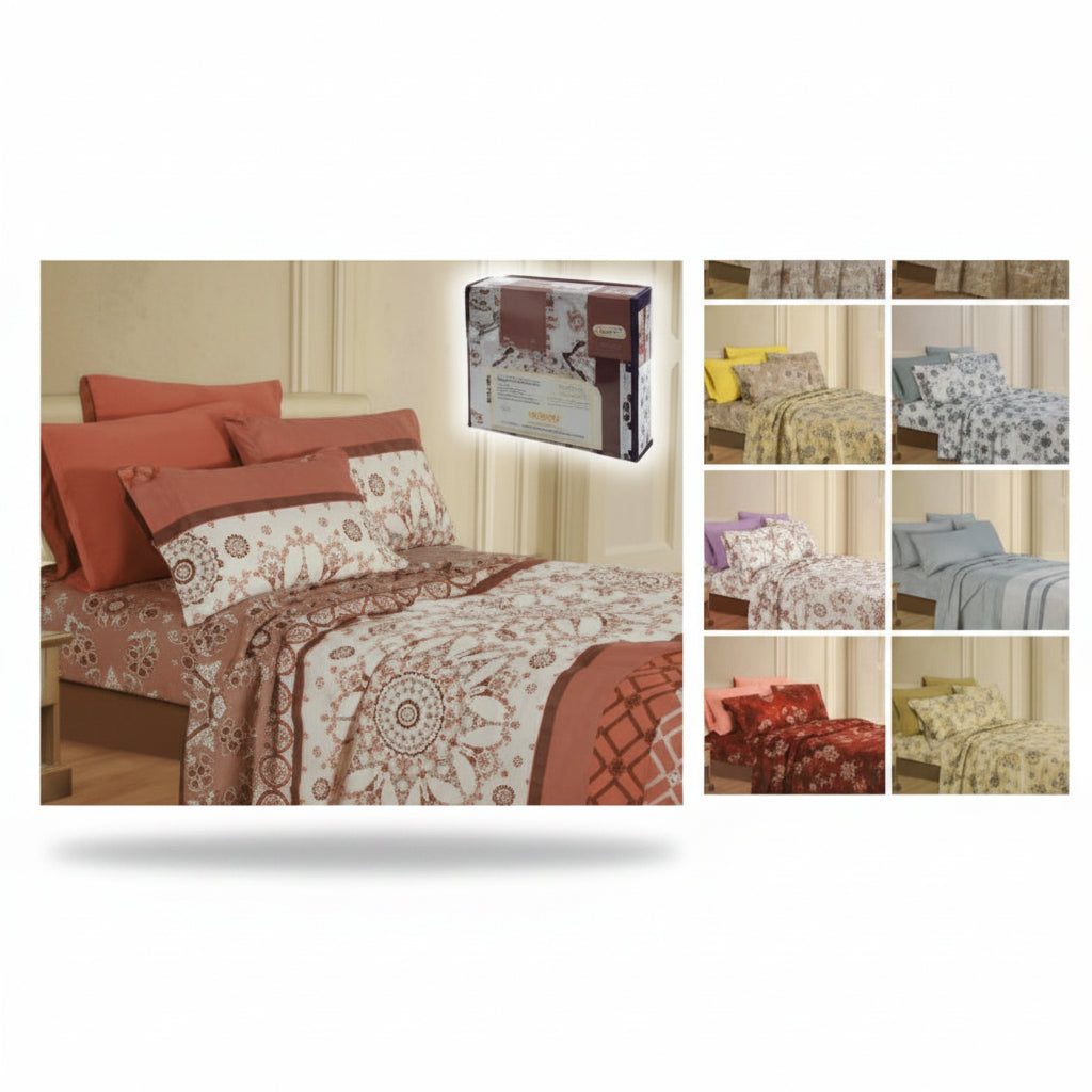 SET DE SABANAS FULL SURTIDO 6PCS SCR-8185FULL