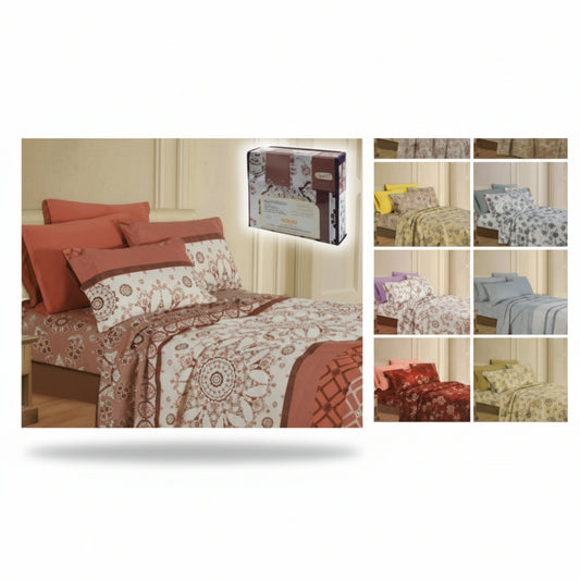 SET DE SABANAS FULL SURTIDO 6PCS SCR-8185FULL