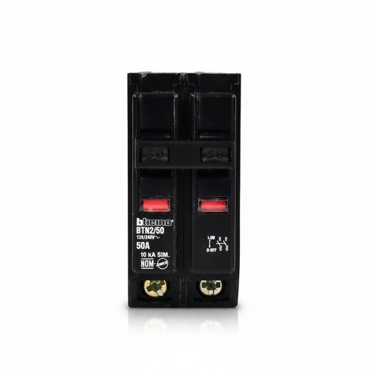 DADO TERMICO BTICINO DOBLE DE DOS POLO 50AMP