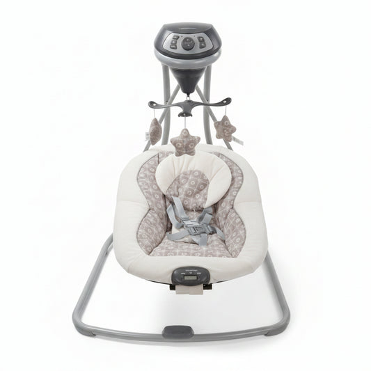 SILLA MECEDORA ELECTRICA PARA BEBE CON MUSICA GRIS 679-19277133