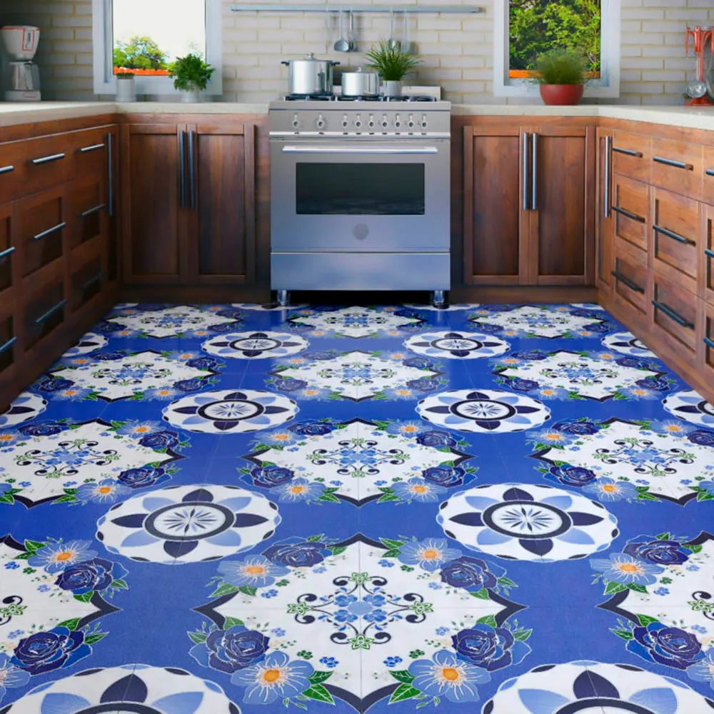 CERAMICA SAMBORO ATITLAN AZUL 43X43 9 PZS POR CAJA(1.70MTRS)
