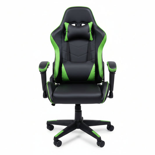SILLA PARA OFICINA GAMER CH-816-GAMER VERDE NEGRA