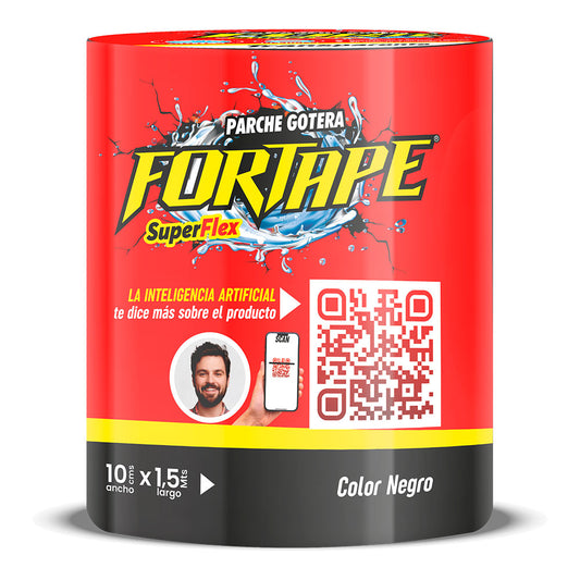 ROLLO CINTA TAPAGOTERAS NEGRA FORTAPE