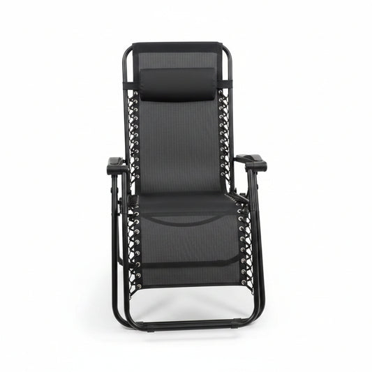 SILLA PLEGABLE NEGRA178X67X110CM 851-YXT037