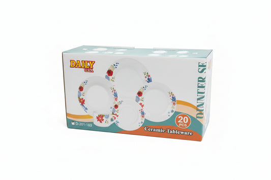 VAJILLA DE CERAMICA SET 20 PZAS DAILY D-201-183