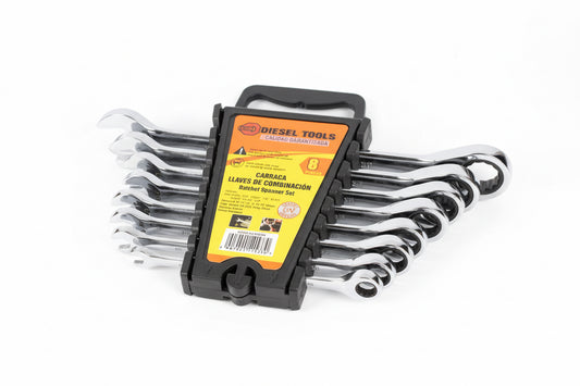 LLAVE RACHET FIJA 8PCS DIESEL TOOLS DT02-G12S08B