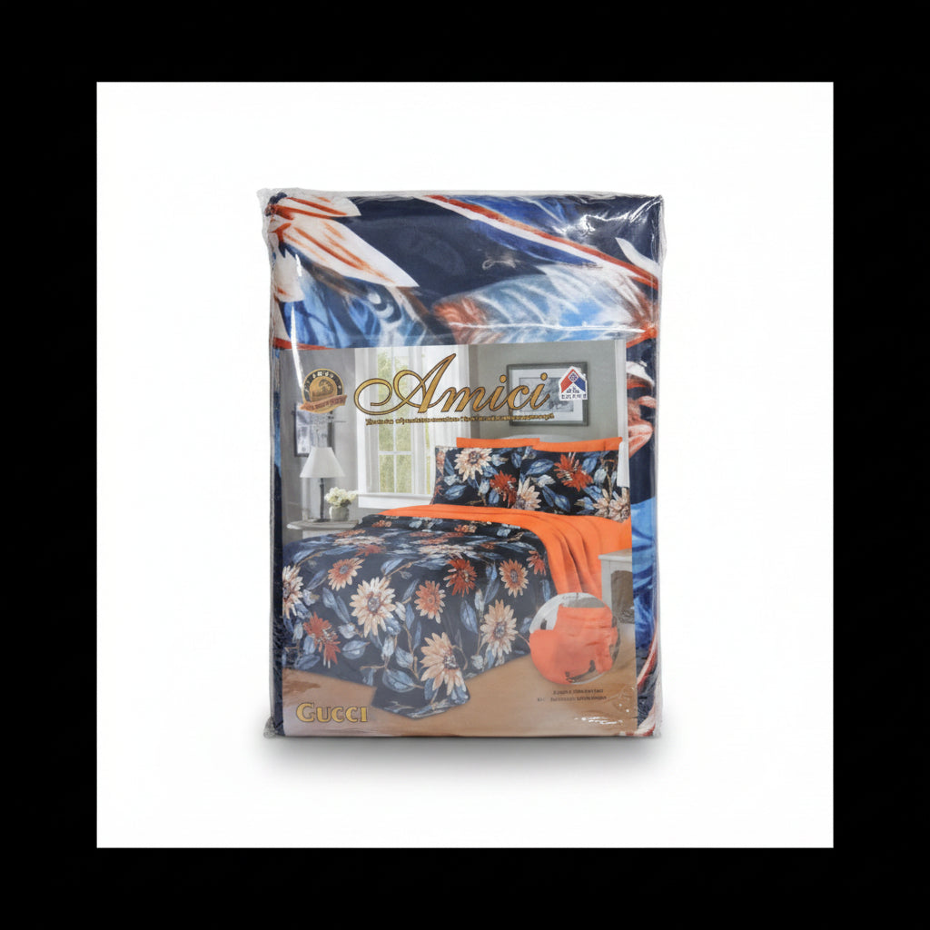 SET DE EDREDON 4PCS QUEEN SURTIDO CRY-13265-111 AZURRA