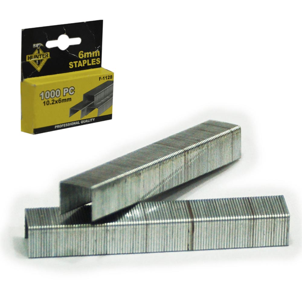 CAJA CON 1000 GRAPAS DE 10.2X6MM HUNTER f-1128