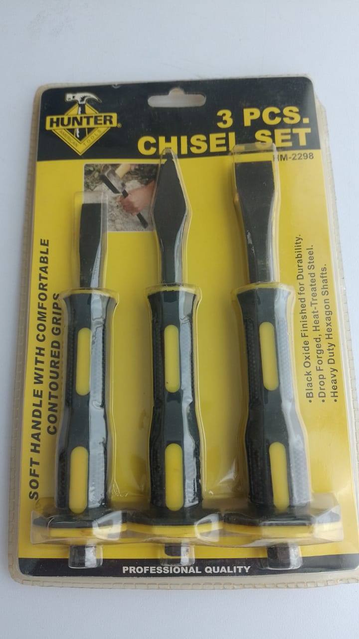 JUEGO DE CINCEL 3PCS, HUNTER, HM-2298
