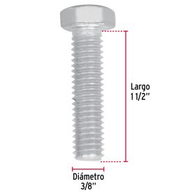 PERNO HEXAGONAL GALVANIZADO SIN TUERCA 3/8X1 1/2 FIERO 44577