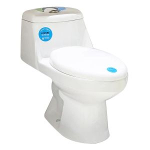 INODORO DE UNA PIEZA AQUA NUOVA BLANCO