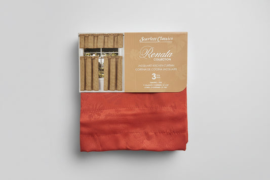 CORTINA DE COCINA RENATA 3PZS SCARLET CLASSICS