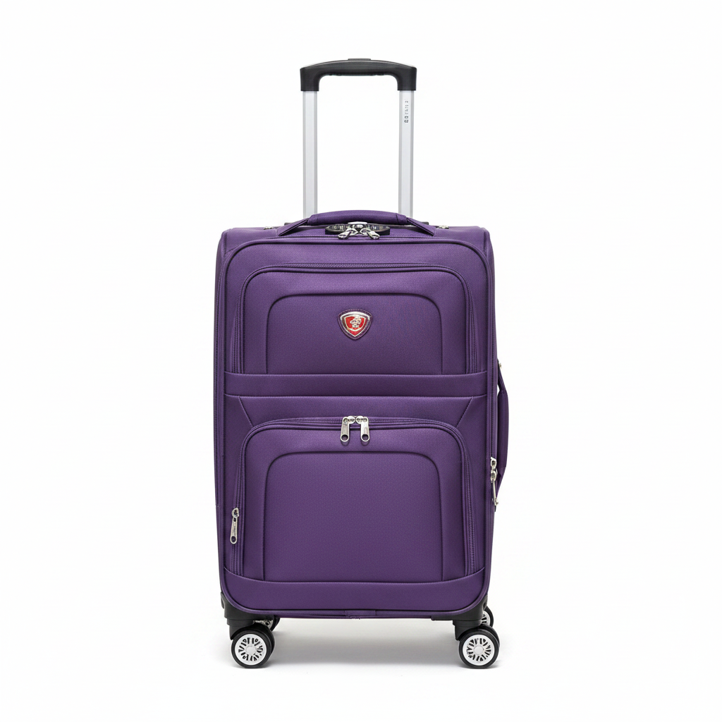 MALETA DE VIAJE MEDIANA MORADA 24PLG TR-TM05-PUR MEDIANA