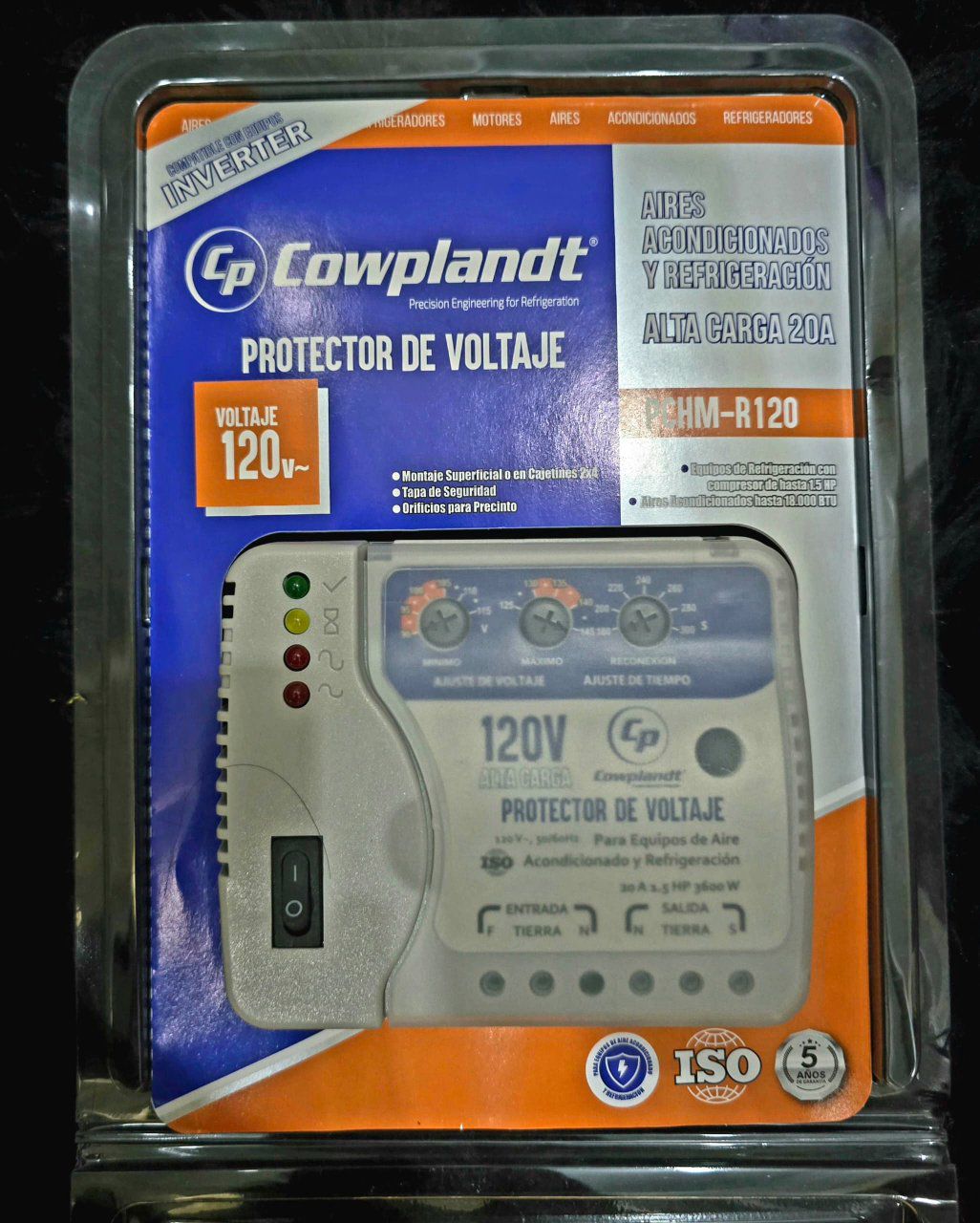 PROTECTOR DE VOLTAJE 120V PCHM-R120 COWPLANDT