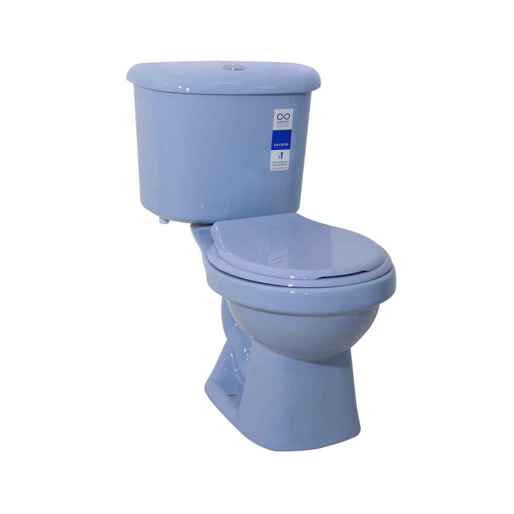 JUEGO INODORO+ASIENTO ACUACER AZUL CIELO 111 CORONA