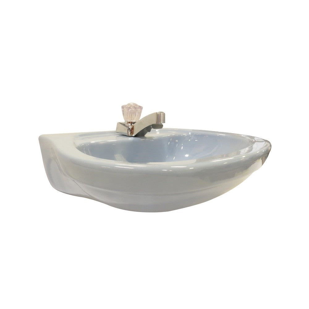 LAVAMANO+PEDESTAL ACUACER AZUL-CIELO 111 CORONA