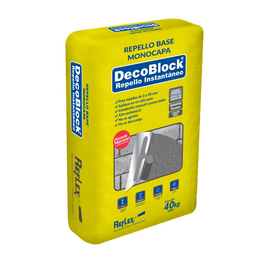 DECOBLOCK GRIS GRUESO INTERIOR 40 KG BOLSA