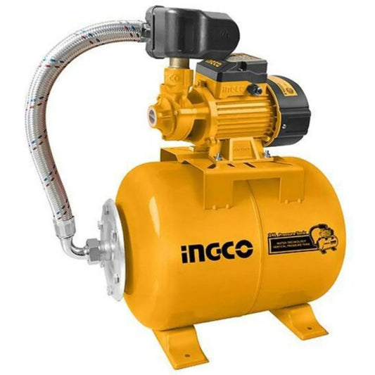 BOMBA PERIFERICA 1/2HP + TANQUE 24LTS INGCO UVPM37068A-24