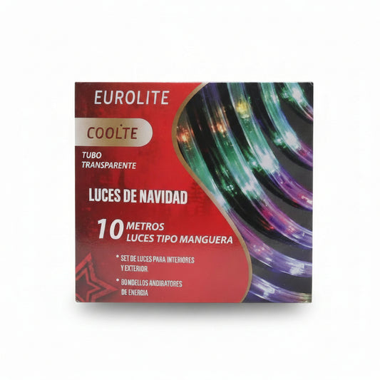 LUCES NAVIDEÑAS 10MTS 110V TUBO TRANSPARENTE LX-717ML