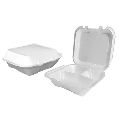 BANDEJA TERMO FOM 8X8 CON DIVISION PAQUETE 50 UNIDADES