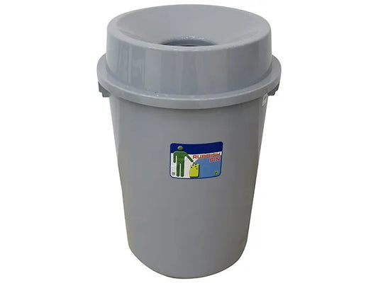 BASURERO GRIS CON TAPADERA 766-GEO90T