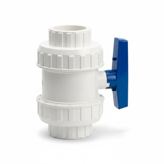VALVULA DE BOLA PVC LISA CON UNION DOBLE UNIVERSAL DE 3PLG FA7001-3
